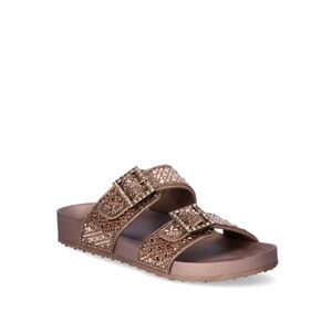 MADDEN NYC Women's Electrify Footbed Sandals in Bronze size 9 NWT